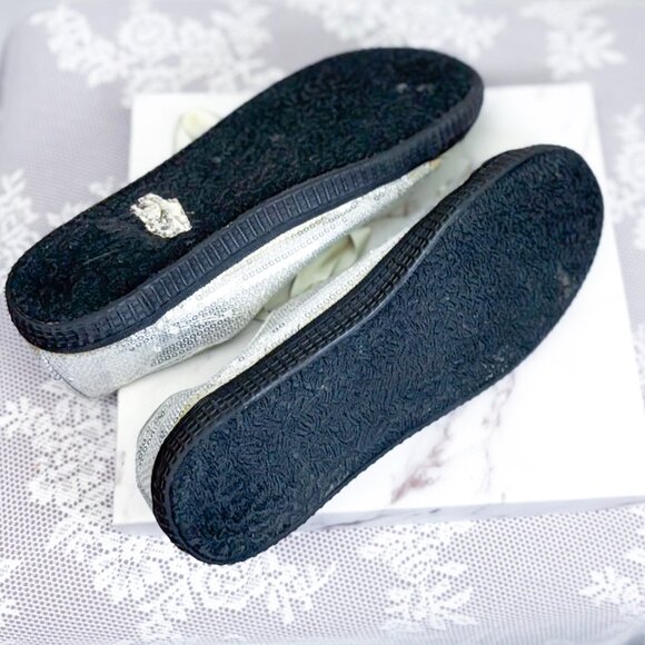 ALDO Sequin Sneaker Shoes with Ribbon Lace - Picture 8 of 10